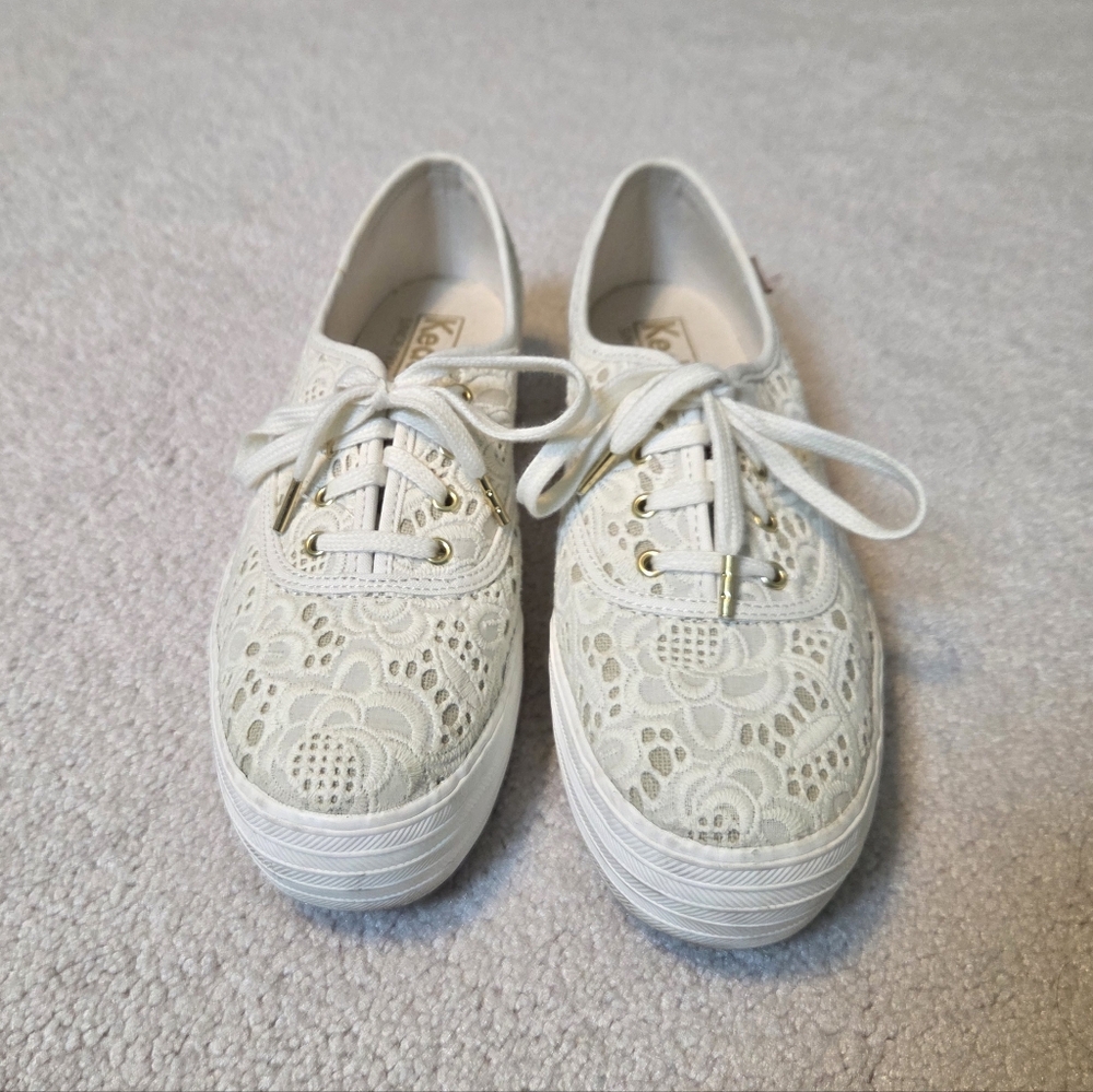 Keds Cream Lace Women's Sneakers